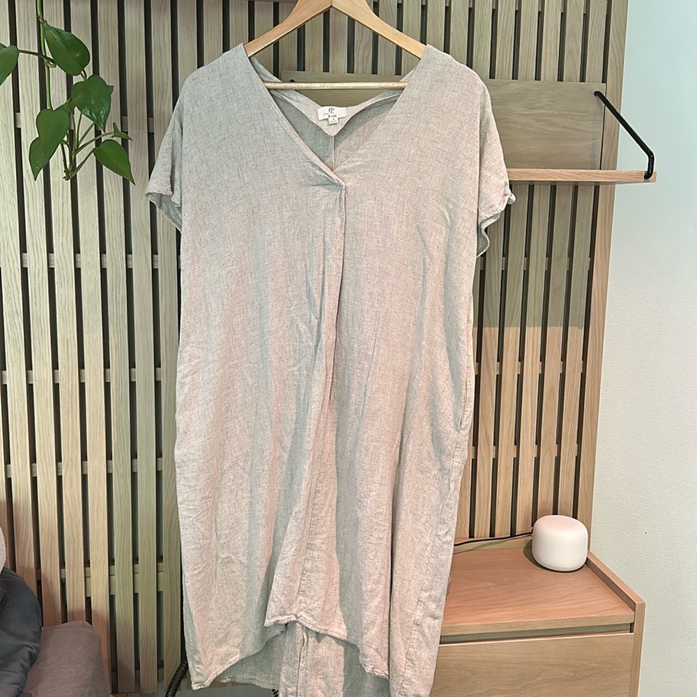 Cotton/linen blend dress